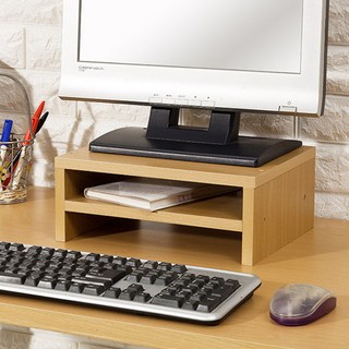 4MERIT 雙層電腦收納支架, 楓木色