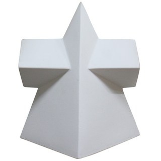 MORYARTS 幾何圖形 四角錐+四角 石膏像, 1 個, 18 x 20 厘米