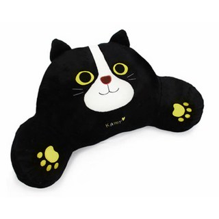 ANINARA 挪威貓咪大款腰部靠墊, 卡米(黑色)
