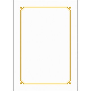 WOOJIN 7500 Pr1 獎狀紙, 白色的, 20個