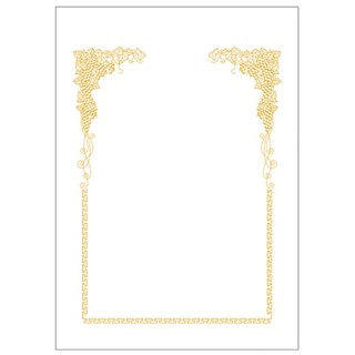 WOOJIN 7500 Pr葡萄獎狀紙, 白色, 20個