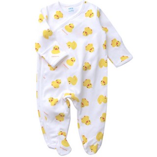 베베원 오리 배냇 우주복