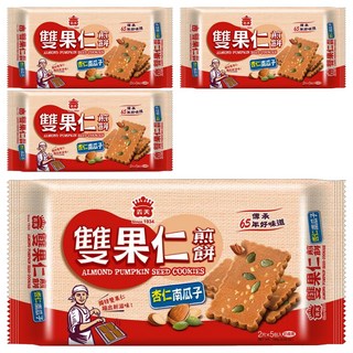 義美 煎餅 杏仁南瓜子, 100g, 4包