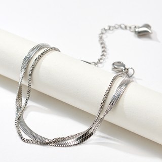 NOID-B 鋼製雙層蛇骨手鍊 3色