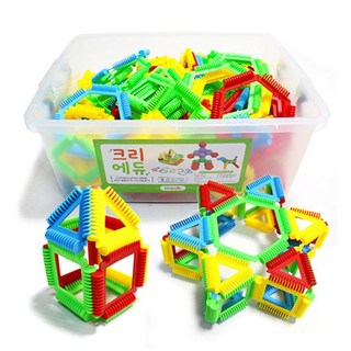 Crea-edu 軟式多功能環形積木 200p, 混合顏色, 1個