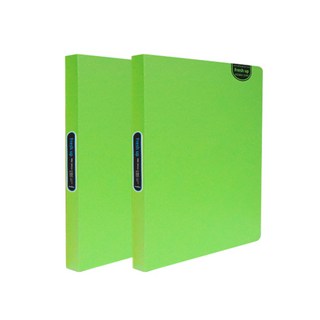 희망사무포인트 희망화일 뉴 후레쉬업 미니 3공 O링 바인더, 연두, 2개