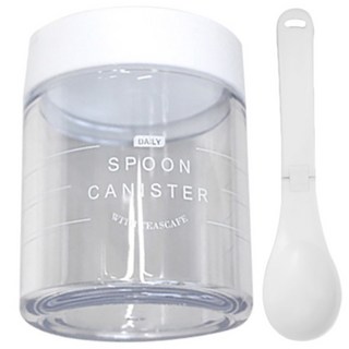 TEASCAFE 湯匙密封罐 第2季 日常Logo + 白色蓋子, 1個