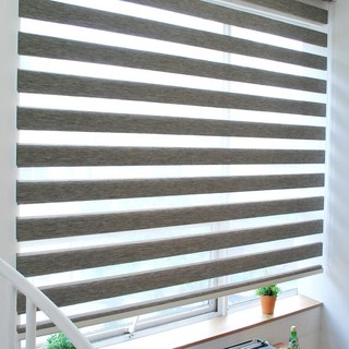 GNG木紋風調光捲簾 拉繩左側