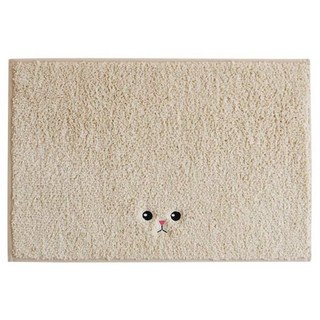 Buy Beam Mari可愛動物造型刺繡地墊, 淺褐色的