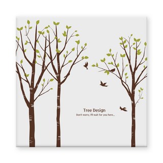 GGOOMIM 樹木小鳥插畫圖案裝飾掛畫 IW325