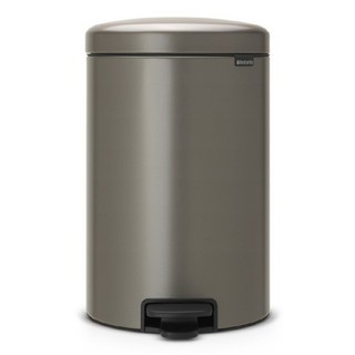 brabantia New Icon腳踏式垃圾桶, 鉑金色