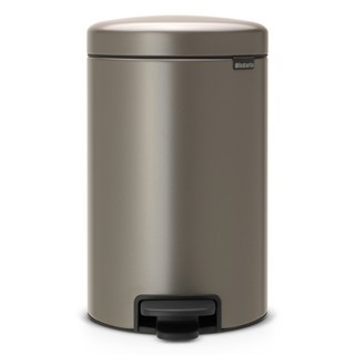 brabantia New Icon腳踏式垃圾桶, 金屬灰