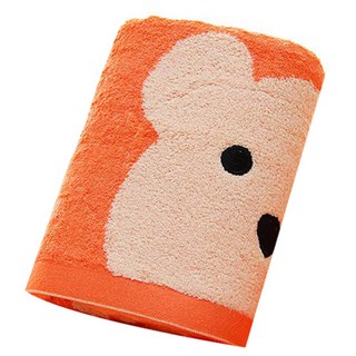 THE ZAKKA 可愛熊浴巾, 橘色, 1個