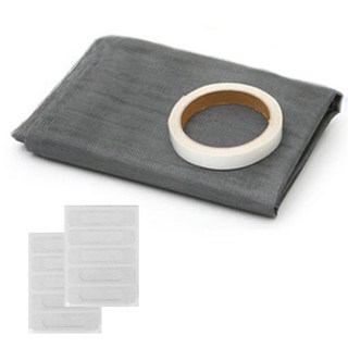 防蚊紗窗片+專用雙面膠+修補紗窗貼, 1套