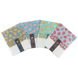 톡톡팬시 과일 편지지 4종 세트 G-L627, 레몬 + 딸기 + 바나나 + 복숭아, 1개