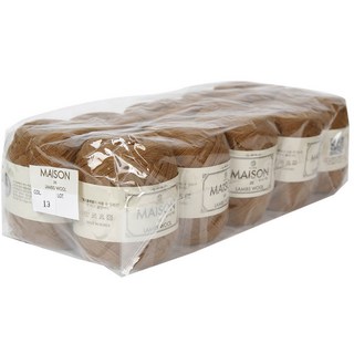 每日纖維羔羊毛 Maison 針織線 10p, 13號 Coffee, 10捆