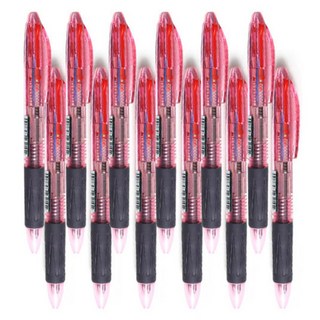 morning glory Slip-on 3色原子筆 0.7 mm, 粉紅色, 12個