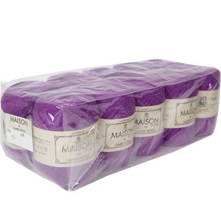 YEONIL 羊毛針織線 10入, 42號 Purple, 10捆