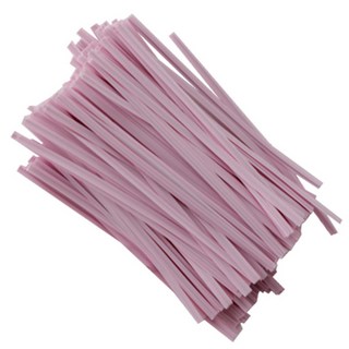 티나피크닉 파스텔 빵포장타이, 핑크, 200개입