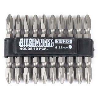 세인티에프 십자 드라이버 비트 65mm 10개, 1세트