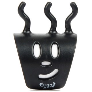 brand yarn 人臉造型編織分線指環, 黑色, 1個