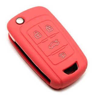 케인즈 4버튼 실리콘 케이스, 핑크레드, 쉐보레 KE08