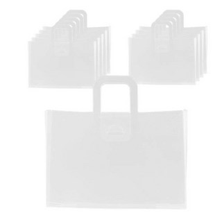 PP 쇼핑백, 반투명, 10개