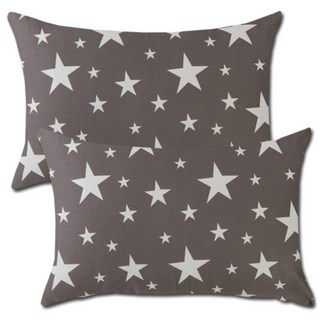 ECONY HOUSE Ashley枕頭套 2入 + 枕芯 2入, 灰色