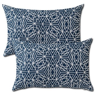 ECONY HOUSE Jamie 枕頭套 2入 + 枕芯 2入, 海軍藍