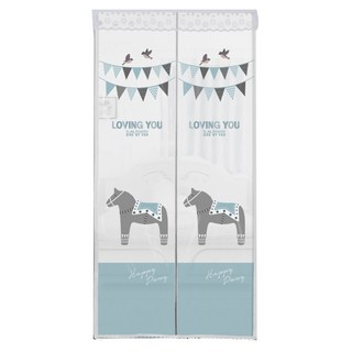 dashop EVA防風門簾 小馬樂園 一體式 半透明, 1個