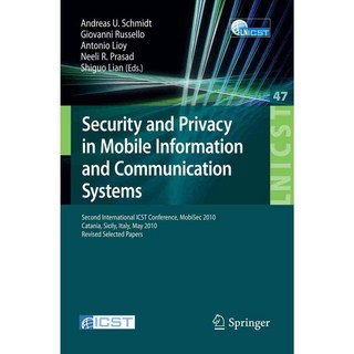 行動資訊和通訊系統中的安全與隱私 페 Beenl퍼북, 紐約施普林格出版社