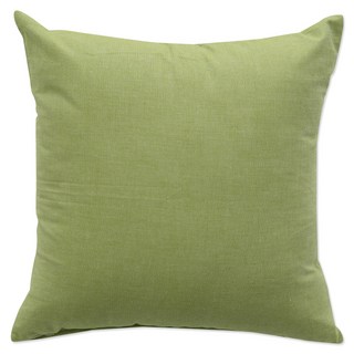 ECONY HOUSE 編織素色靠枕, 淺豆綠