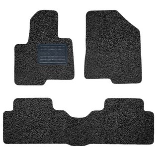 순수 코일 카매트 일반형 3p, 현대 싼타페DM 2열고리X 2012.4~2015.5, 올블랙