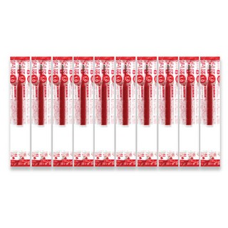 ZEBRA 斑馬牌 中性墨水 JF 替芯 1.0mm, 紅色, 10個