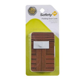 세이프티퍼스트 폴딩 도어 락 유아 안전 잠금장치, 화이트, 1개