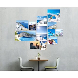 MISO eYe 免釘希臘版畫相框 12入 + 雙面膠帶, 混合顏色