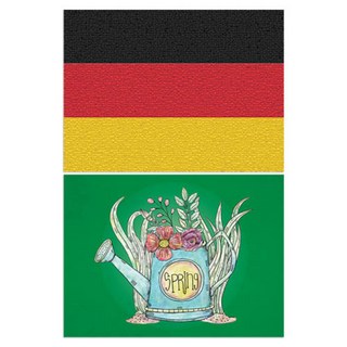 로엠디자인 실리콘 식탁매트 독일국기 + 화분, 6, 385 x 285 mm, 1개