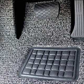 순수 코일 차량용 카매트 확장형 3p, 현대 아반떼AD 2015, 그레이 + 블랙