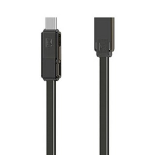 REMAX 睿量 Strong 三合一數據充電線 黑色, 單品, 1個, 100cm