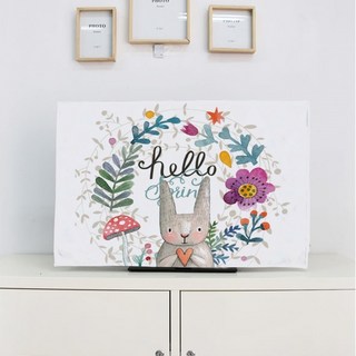 Emarket Evolution 高級布料 大型電視罩 52吋, 白色兔子