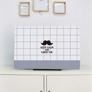 E Market Evolution高級布料大型電視罩 40吋, 小鬍子黑色