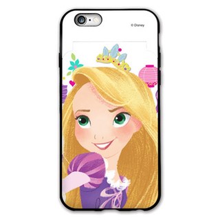 Disney 迪士尼 公主印花卡片收納鏡面手機殼