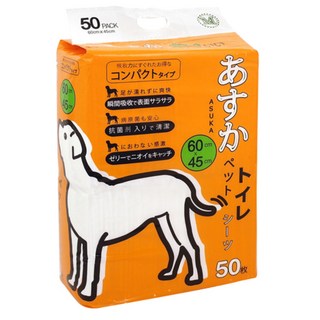 ASUKA 寵物尿布墊 加寬中型 50片, 1個, 50入