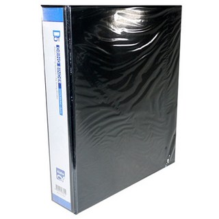 알파 흑투명 D링바인더 A4 3공 5cm AT, 흑색, 1개