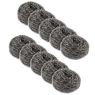 Sunwooland 亮晶晶不鏽鋼鋼絲絨 60 x 50 mm, 10入, 1個