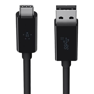 벨킨 3.1 USB A to USB C 케이블, 1m, 블랙, 1개