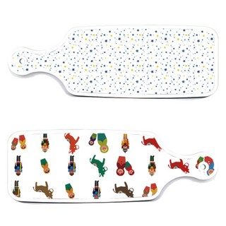 Loem 設計款俄羅斯娃娃上菜用雙面砧板, 俄羅斯娃娃, 藍色星星, 1個