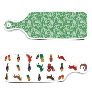 Loem 設計款俄羅斯娃娃上菜用雙面砧板, 俄羅斯娃娃, 綠色鳳仙花, 1個