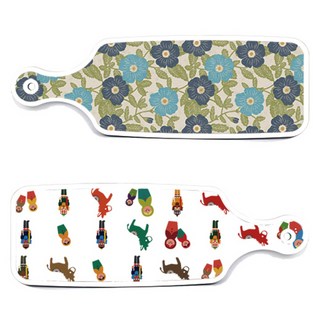 Loem 設計款俄羅斯娃娃上菜用雙面砧板, 俄羅斯娃娃, 花朵 橘黃色, 1個