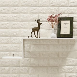 WOODENWOOD 多用途實木階梯壁架 600, 白色